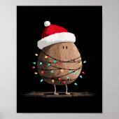 Funny Coconut Christmas Graphics Lights Lover  Poster (Voorkant)