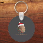 Funny Coconut Christmas Graphics Lights Lover  Sleutelhanger (Voorkant)