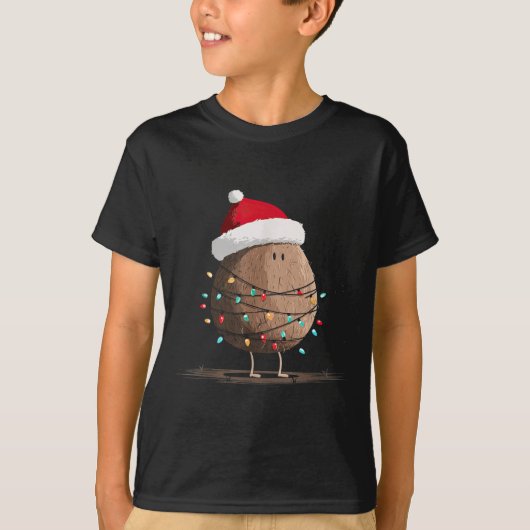 Funny Coconut Christmas Graphics Lights Lover  T-shirt (Voorkant)