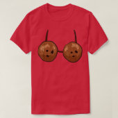 Funny Coconut Summer Coconuts Bra Funny Halloween T-shirt (Design voorkant)