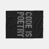 Funny Code Is Etry Saying Quote Programer Gift Fleece Deken (Voorkant (Horizontaal))