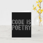 Funny Code Is Etry Saying Quote Programer Gift Kaart (Gele Bloem)