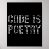 Funny Code Is Etry Saying Quote Programer Gift Poster (Voorkant)