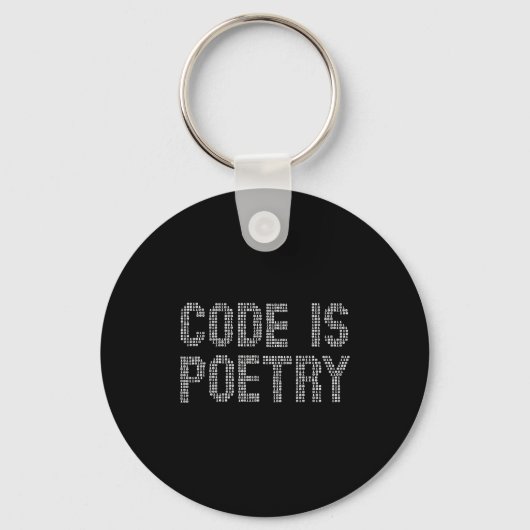 Funny Code Is Etry Saying Quote Programer Gift Sleutelhanger (Voorkant)
