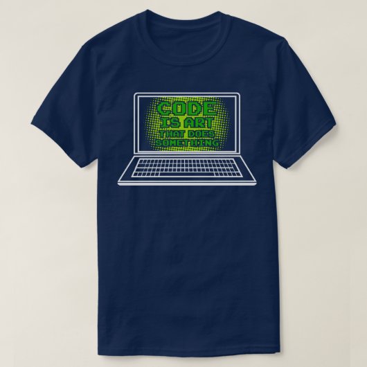 Funny Code is kunst die iets doet TShirts en (Design voorkant)