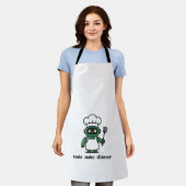 Funny Coder Apron — sudo make dinner Schort (Gedragen)