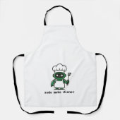 Funny Coder Apron — sudo make dinner Schort (Voorkant)