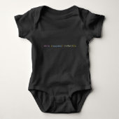 Funny Coder Baby Shower Gift | Try Again Infant Romper (Voorkant)