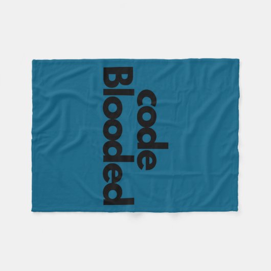 Funny Coder Computer Programmer  Fleece Deken (Voorkant (Horizontaal))