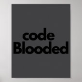 Funny Coder Computer Programmer Poster (Voorkant)