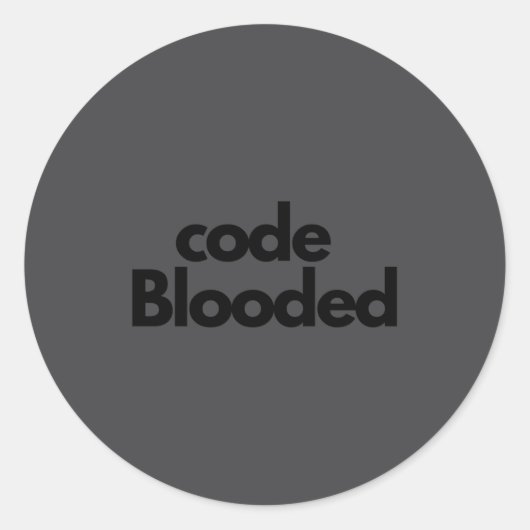 Funny Coder Computer Programmer  Ronde Sticker (Voorkant)