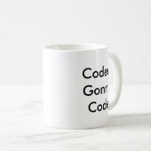 Funny Coder Gift "Coders Gonna Code" Koffiemok (Voorkant rechts)