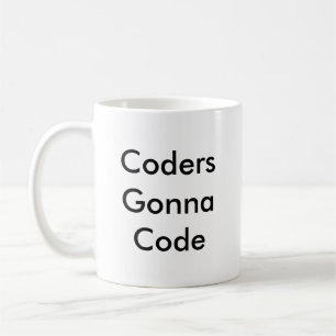 Funny Coder Gift "Coders Gonna Code" Koffiemok