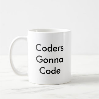 Funny Coder Gift "Coders Gonna Code" Koffiemok