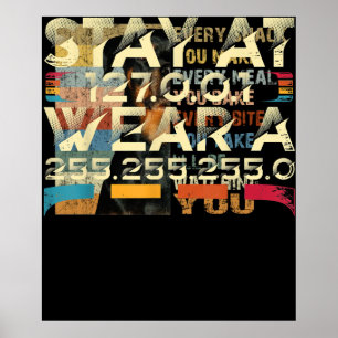 Funny Coding Engineer meme blijf bij 127.0.0.1 Poster