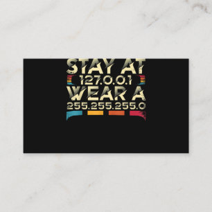 Funny Coding Engineer meme blijf bij 127.0.0.1 Visitekaartje