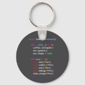Funny Coding Python Cl Eat Code Sleep  Sleutelhanger (Voorkant)