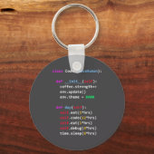 Funny Coding Python Cl Eat Code Sleep  Sleutelhanger (Voorkant)