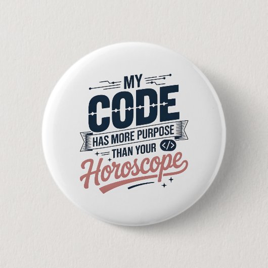 Funny Coding Quote AI Programmer Design Ronde Button 5,7 Cm (Voorkant)