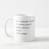 Funny Coding var coffee = new Coffee() Programmers Koffiemok (Links)