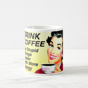 FUNNY COFFE MOK, VINTAGE KOFFIEMOK