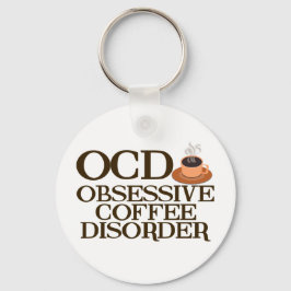 Funny Coffee Addict Sleutelhanger