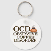 Funny Coffee Addict Sleutelhanger (Achterkant)