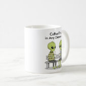 Funny Coffee and Aliens Koffiemok (Voorkant rechts)