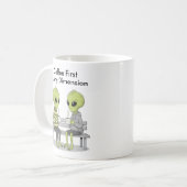Funny Coffee and Aliens Koffiemok (Voorkant links)