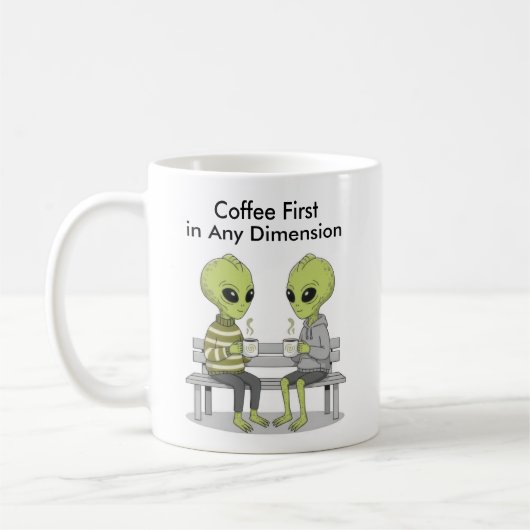 Funny Coffee and Aliens Koffiemok (Links)