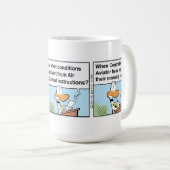 Funny Coffee Aviation Humor Mok (Voorkant rechts)