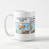Funny Coffee Aviation Humor Mok (Links)