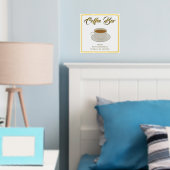 Funny Coffee Bar Text Folie Print Poster (Insitu (Slaapkamer))
