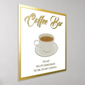 Funny Coffee Bar Text Folie Print Poster (Laagn)