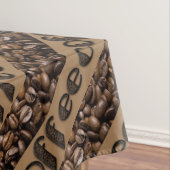 Funny Coffee Beans Typografie Tablecloth Tafelkleed (Voorbeeld)