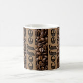 Funny Coffee Beans Typography Coffee Lovers Mug Koffiemok (Center)