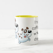 Funny Coffee black met Dog hair Mok (Center)