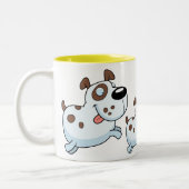 Funny Coffee black met Dog hair Mok (Links)