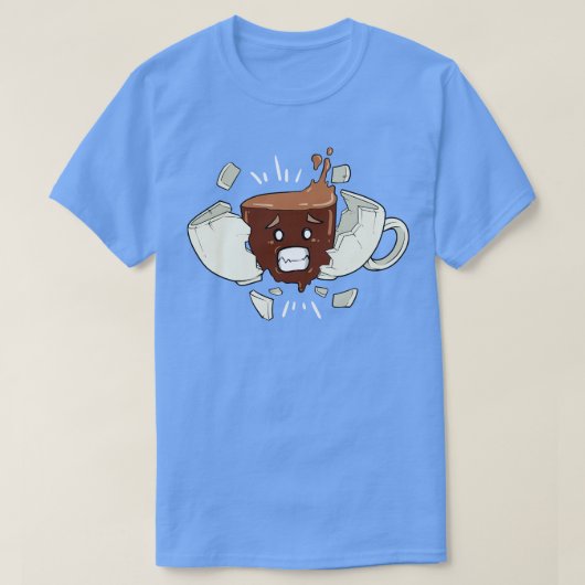 Funny Coffee Cafeïne Shock Boost Mok Cup TShirts (Design voorkant)