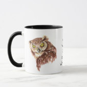 Funny Coffee, Caffeine, Quote Owl met Attitude Mu Mok (Links)