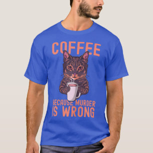 Funny Coffee Cat Mat Kerstmoeder Espresso Kit T-shirt