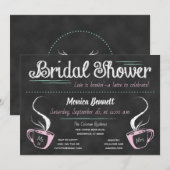 Funny Coffee Chalkboard Vrijgezellenfeest Kaart (Voorkant / Achterkant)