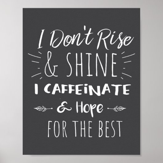 Funny Coffee Coffee Lover Saying Gift For Her Mom Poster (Voorkant)