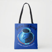 Funny Coffee Consumption Team Typography Custom Tote Bag (Voorkant)