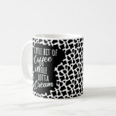 Funny Coffee Cream Koe Print Koffiemok (Voorkant links)