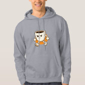Funny Coffee Cup Character  Hoodie (Voorkant)