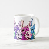 Funny Coffee Cup met Donkeys Koffiemok (Voorkant rechts)
