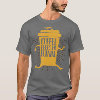 Funny Coffee Cup running Gezegden Gift T-shirt