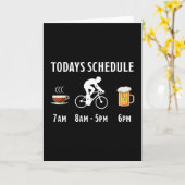 Funny Coffee Cycling Beer Gift Cyclist Kaart (Gele Bloem)