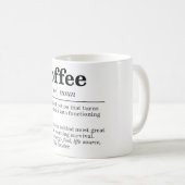 Funny Coffee Definition Koffiemok (Voorkant rechts)